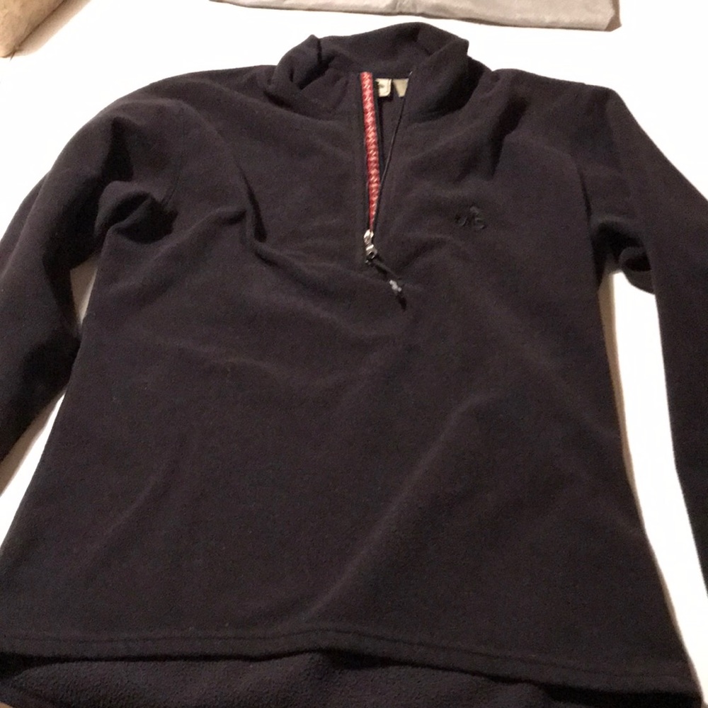 EMS fleece black zip top layer or mid layer
